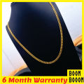 Gold Plated 24Inch Long 4MM DOUBLE Albert Chain High quality product. 