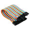 Female To Female Breadboard Jumper Wire - 20 cm - 40pcs. 