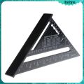 Right Angle 7 inch Aluminum Triangular Triangle Metric Scale Measure Ruler Carpenter Framing Measuring Tool. 