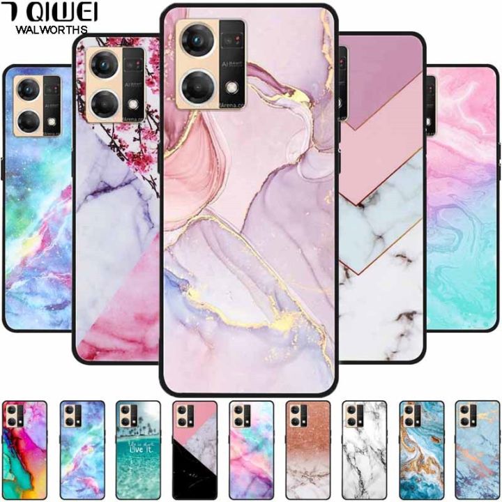 SEEKO Cover per Oppo Reno7 4G (Oppo Reno 7) Cover, Ultra Sottile Custodia in TPU a Gradiente Colori, Trasparente Silicone Morbido Case Antiurto Cover, Rosa/Oro