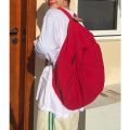 Japanese Style Washed Canvas Backpack Women's Simple All-Match College Students Bag Women's Idle Style High School Drape Backpack Women. 