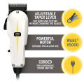 WAHL SUPER TAPER Original Corded Electric Professional Clipper Powerful Motor Adjustable Blade Saloon & Home Usage Trimmer Full Set. 
