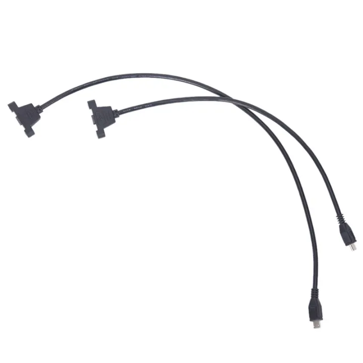 Micro%20USB%202.0%20Male%20to%20Female%20connector%20Adapter%20Cable%20With%20Panel%20Mount%20Hole%20-%20Image%204