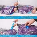 Vacuum Storage Bags,for Bedding,Pillows,Towel,Clothes Space Saver Travel Storage Bag,With Hand-electric-Pump,Vacuum Bag Package. 