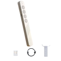 Wireless Presenter Flip Pen 2.4GHz USB Red Light Turning Pen for PPT Powerpoint Presentation Slide White. 