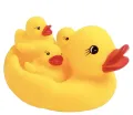 4Pcs Cute Ducks Baby Bath Toy Mother Duck with Duckling Bath Tub Water Floating Rubber Squeaky Ducks Squeeze. 