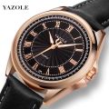 【Hot selling items 】Yazole new men watch top brand luxury fashion wrist watch for men rose gold case Relojes hombre 2021 clock drop shipping hodinky. 