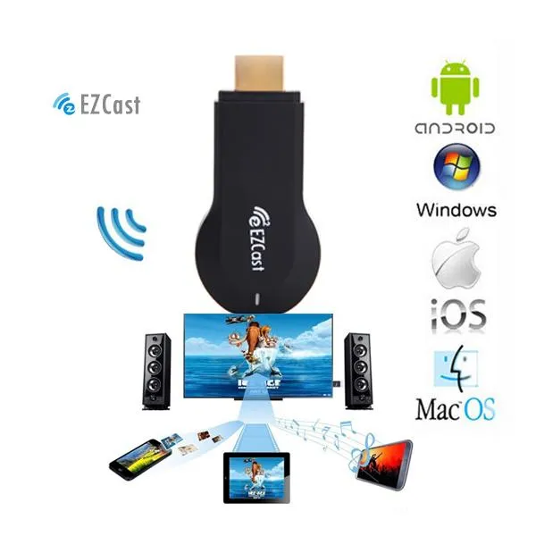 Portable Anycast M4 plus Nickel plating Mini PC Android TV Cast HDMI WiFi Dongle 2 mirroring multiple TV stick Adapter PK dvb-t2