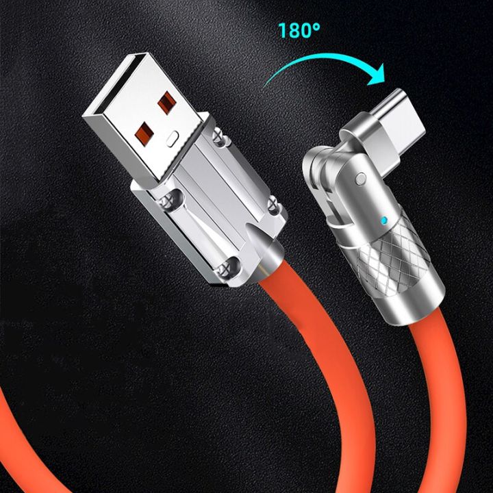 120W%206A%20Super%20Charge%20Cable%20TypeC%20Quick%20Charge%20Liquid%20Silicone%20Data%20Cable%20Type%20C%20Interface%20180%C2%B0%20Rotatable%20Cord%20for%20Samsung%20iPhone%20-%20Image%202