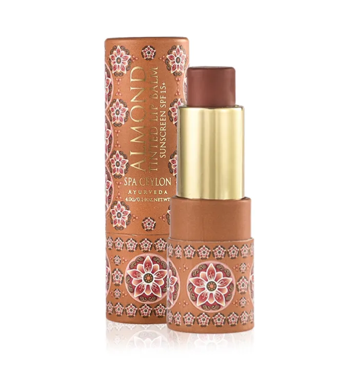 Almond Tinted Lip Balm - Tamarind SPF 15+