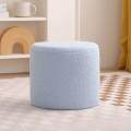 Ottoman Foot Rest Stool Padded Seat Small Cylinder Stool Sofa Tea Stool for Office Sturdy Room. 