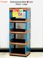 Book Rack / Storage Rack / Book Shelf 5 Layer Multipurpose Plastic Organizer. 