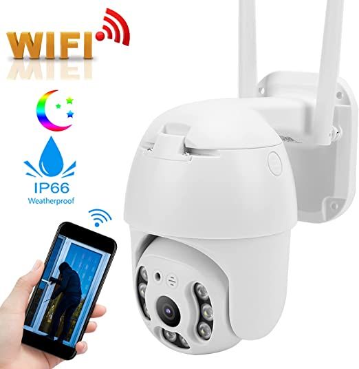 WiFi outdoor security camera 5MP lense 1080p resolution full colour