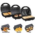 Sokany - 3 in 1 Grill, Waffle & sandwich maker -Premium Toaster. 