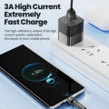 Toocki 540 Rotate Magnetic Cable Type C 3A Fast Charging Micro USB Cable for iPhone 14 Xiaomi Samsung Magnet Charger Type-C Cord. 