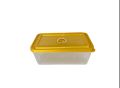 4 Pieces different sizes Transparent Plastic Food Containers Set (RECTANGULAR EXTRA LARGE,LARGE,MEDIUM,SMALL) Kitchen Grain Spicy Curry Lunch Boxes. 