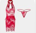 Fashion Lingerie Lace Slim plus Size Cheongsam Stretch 8650 Nightwear Sleepwear Nightdress. 