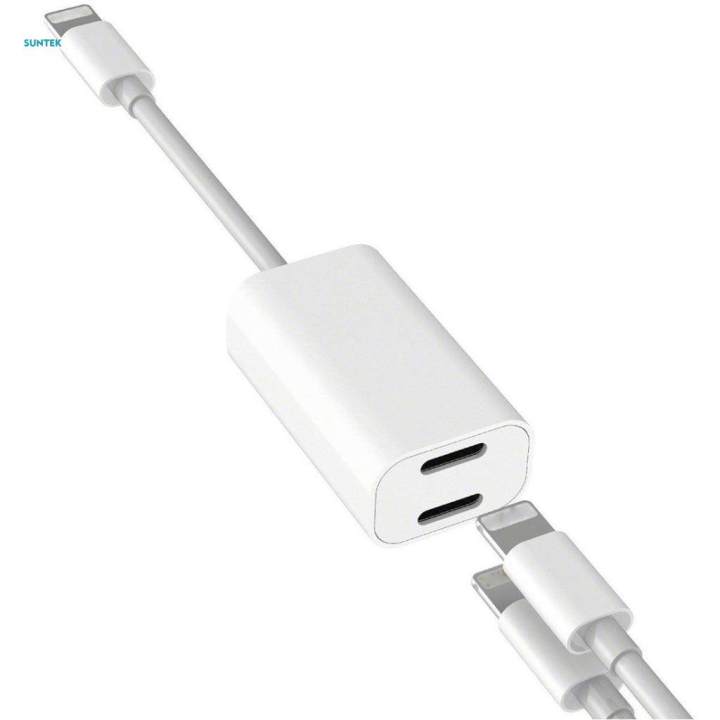 4xSplitter Adapter Dual Headphone Audio and Charge Cable for