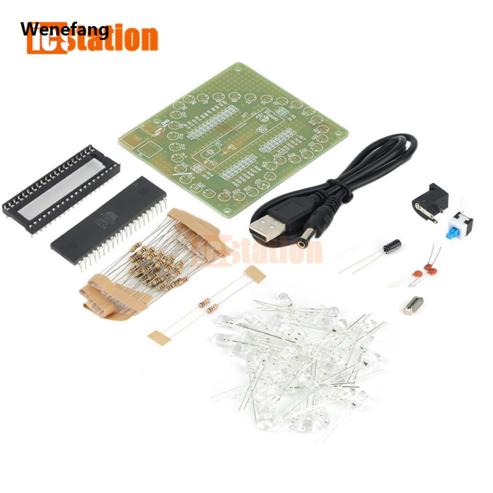 Wenefang%20Bargain%20price%20%E3%80%90Shop%20the%20Latest%20Trends%E3%80%9151%20Single-chip%20Heart-shaped%20Water%20DIY%20Kit%20LED%20RGB%20Love%20Glare%20Electronic%20Production%20DIY%20Send%20Program%20-%20Image%205