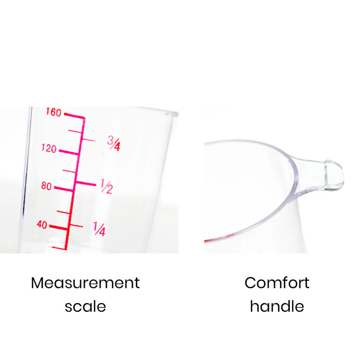 Perfectly Cooked Rice Measuring Cup 180ml Plastic Rice Measuring Cup with Handle Easy Storage Precise Cooking Measurement for Measuring Cup Compact Kitchen