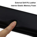 Professional Ergonomic Soft Laptop Desktop Keyboard Mat PU Leather Wrist Rest Mouse Pad. 