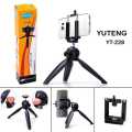 Yunteng YT 228 Mini Tripod with Phone Holder for Mobile and Camera. 