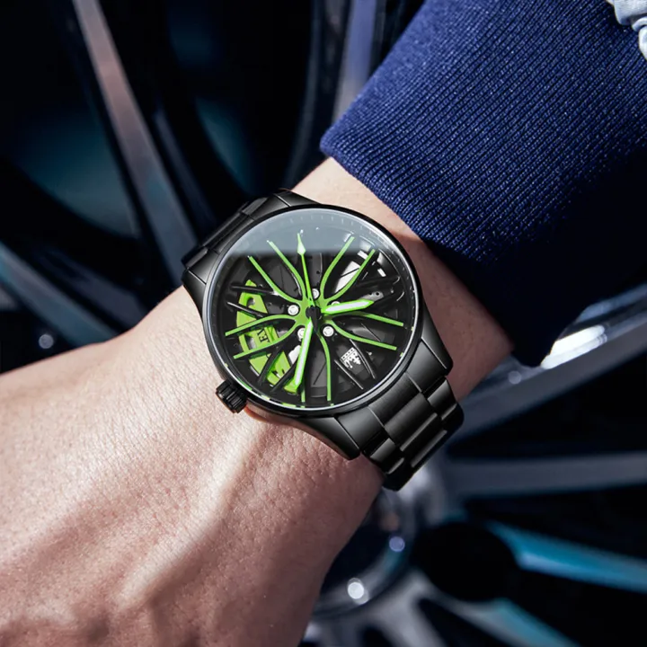 OLEVS%20Car%20Rim%20Luxury%20Mens%20Watch%20Spinning%20Wheel%20Hub%20Original%20Quartz%20Men's%20Watches%20Leather%20Strap%20Fashion%20Elegant%20Watch%20for%20Men%20-%20Image%203