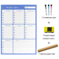 A3 Dry Erase Magnetic Monthly Weekly Planner Calendar Markers Whiteboard,Fridge Magnet Daily Message Memo Refrigerator Sticker. 