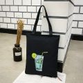 【100%-New】 Student Tote Bag Canvas Beg Tuisyen Galas Tepi Sekolah Cute School Bag Black Cloth Murah Tutorial Handbag Tuition bag Canvas Bag. 