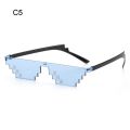 Mosaic Sunglasses 8 Bit Pixelated Ladies Sunglasses Retro Gamer Robot Eyeglasses For Men Women Thug Life Shades Kid Toys. 