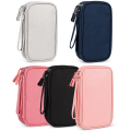 Data Cable Storage Bags Portable Earphone Organizer Digital Gadget Carry Case Double Layer Digital USB Hard Disk Protection Bag. 