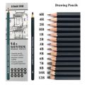 Artist pencil 14 sized pcs SET Sketching Pencils 14 Professional Sketch and Drawing Pencils - Art Pencils - Drawing Pencil Kit pack of 14 - Graphite Pencils for beginners and Pro Artists. 