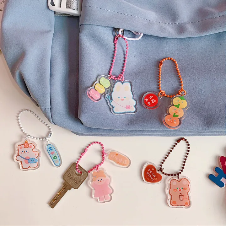 New%20Style%20Girl%20Heart%20Transparent%20Acrylic%20Pendant%20Ins%20Decorative%20Accessories%20Student%20Cute%20Keychain%20-%20Image%202