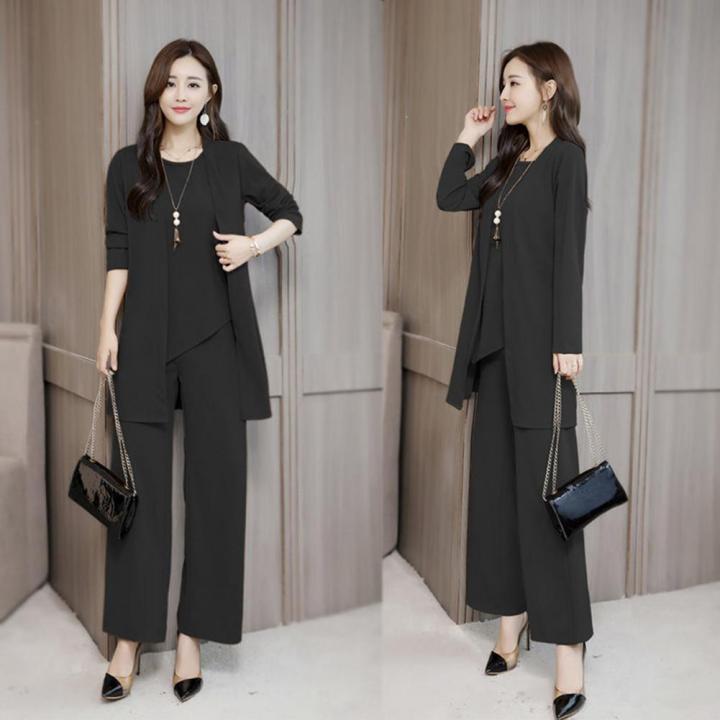 %E3%80%90HOT%E3%80%91%203Pcs/Set%20Fashion%20Lady%20Outfit%20O-Neck%20Dressing%20Up%20Comfortable%20Tank%20Tops%20Wide%20Leg%20Pants%20Mid-Length%20Coat%20Set%20-%20Image%206