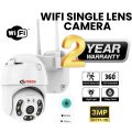 4MP Full HD PTZ WiFi Camera H.265 Auto Tracking-Wireless IP Camera 4x Digital Zoom AI human Detection Dual Light Source. WS. 