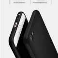 Apple iPhone 8 Case Matte Soft Silicone Back Cover - Black. 