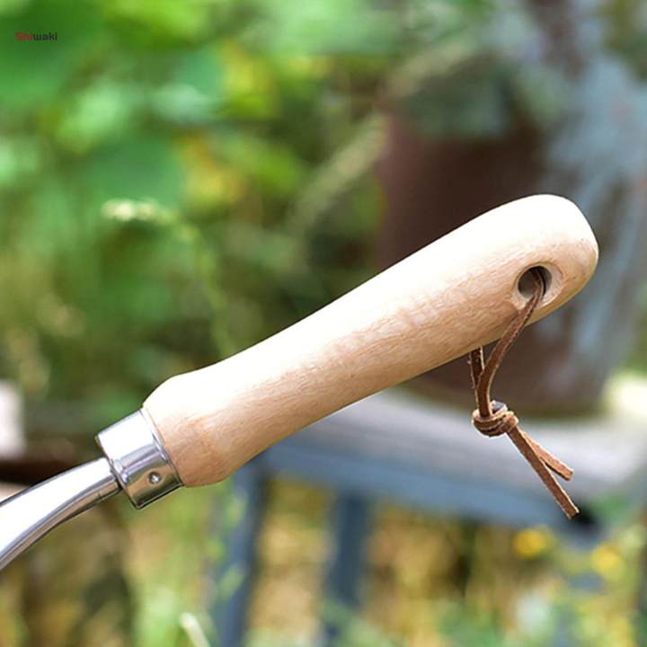 Garden%20Rake%20Wood%20Handle%209%20Tooth%20Garden%20Hand%20Rake%20Garden%20Small%20Leaf%20Rake%20Metal%20Yard%20Rake%20for%20Flower%20-%20Image%205