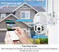 4MP Full HD Wifi IP Camera Outdoor Security Color Night Vision Wireless Video Surveillance Cameras Smart Human Detection V380 Pro. 