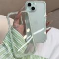 Luxury Candy Color Frame Clear Back Phone Case For iPhone 16 15 14 13 12 Pro Max 11 16PLUS 16PRO Acrylic Shockproof Bumper Cover. 