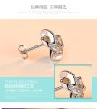 925 Sterling Silver Clover Stud Earrings For Women Style Girl Gift 2018 Sterling-silver-jewelry korean earrings. 
