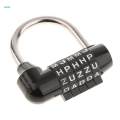 3X Case Combination Lock Padlock Black 5-digit resettable. 