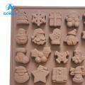 GOIKEA Christmas Cake Mold Convenient Christmas Snowman Fondant Chocolate Candy Mold. 