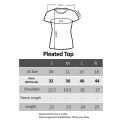 Trending Plain Pleated Top With Side Buttons Square Deep Neck, Sleeveless Blouse Single Jersey Cotton Fabric Tops Casual Fit Office Wear /Tshirt/ Blouse Navy Blue Colour For Women/ Ladies / Girls. 
