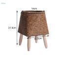 Plant Basket with Stand Basket Planter Modern Stable Rustic Display Flower Pot Wooden Standing Legs for Cafe Bar Dining Room Apartment Decor. 