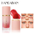 Handaiyan Matte Glitter Face Liquid Blusher Smooth Cheek Eye Mousse Blush Highlighter Stick Rouge Waterproof Contour Makeup. 