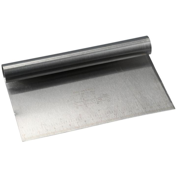 Multi-purpose Stainless Steel Bench Scraper Pasta Dough Scale Ruler ...