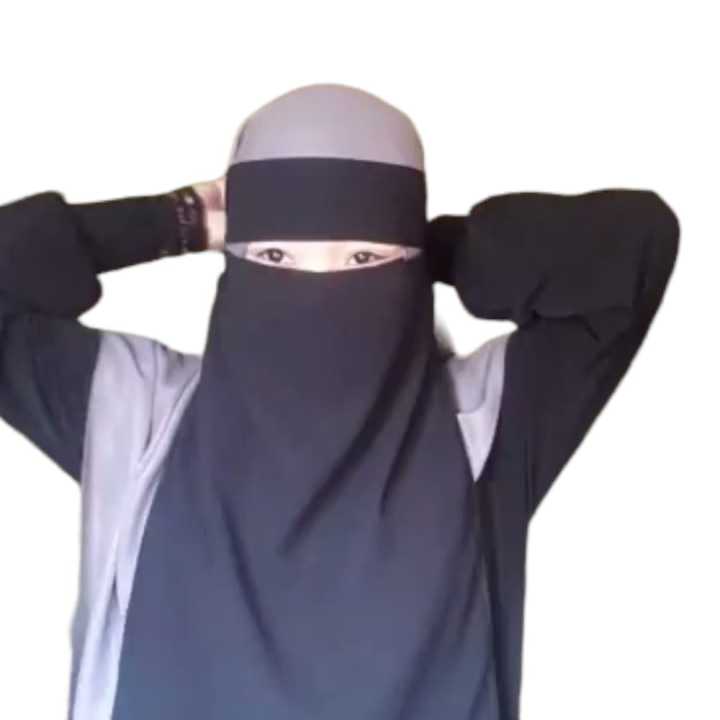 ISLAMIC Women and girls Hijab Face Cover black color single Niqab Veil Face Cover Scarf Shawl