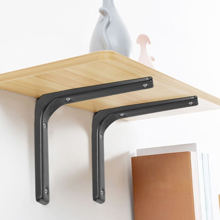 4%20PCS%20Iron%20Wall%20Shelf%20Bracket,%206%20x%205%20Inch%20Heavy%20Duty%20Shelf%20Support%20Bracket%20Decorative%20Joint%20Angle%20Bracket,%20Black%20-%20Image%202