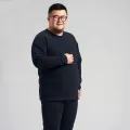Cold-Proof Warm plus Size Fat People 300 Autumn Suit Thickened Fleece-lined Men's Thermal Clothes plus-Sized plus-Sized. 