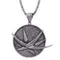 Vintage Gothic Fashion Witcher wizard Pendant Necklace Wolf Head Bird Shape Geralt Animal Collar Chain Punk Bijouteries For Men. 